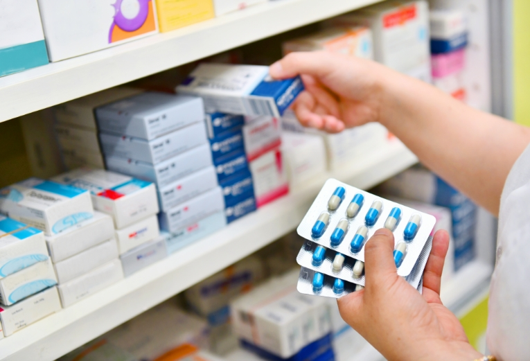 prescription pills in pharmacy